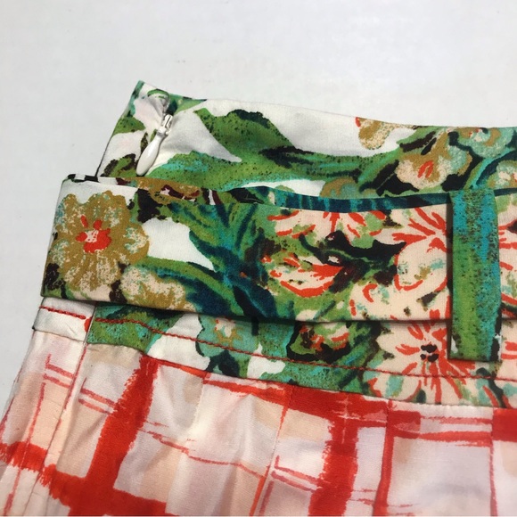 Anthropologie Maeve Country Fair Basketweave Plaid Skirt Size 2 - Picture 6 of 10